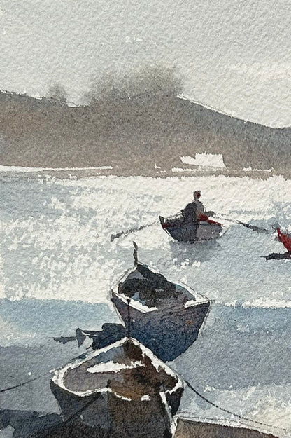 Boats on the beach - Limited edition print