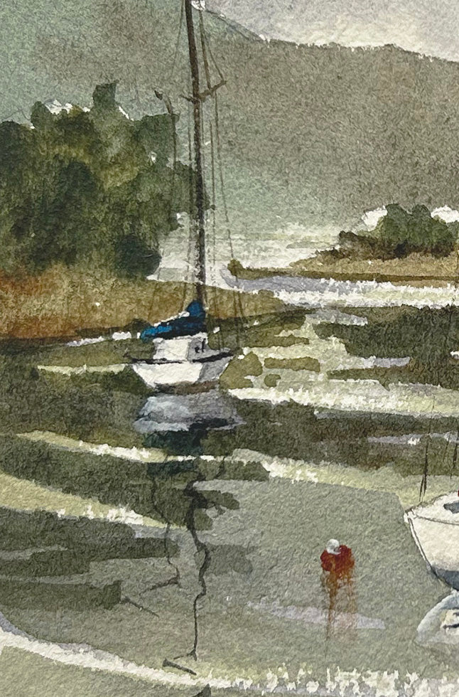 Boats on the lake - Limited edition print