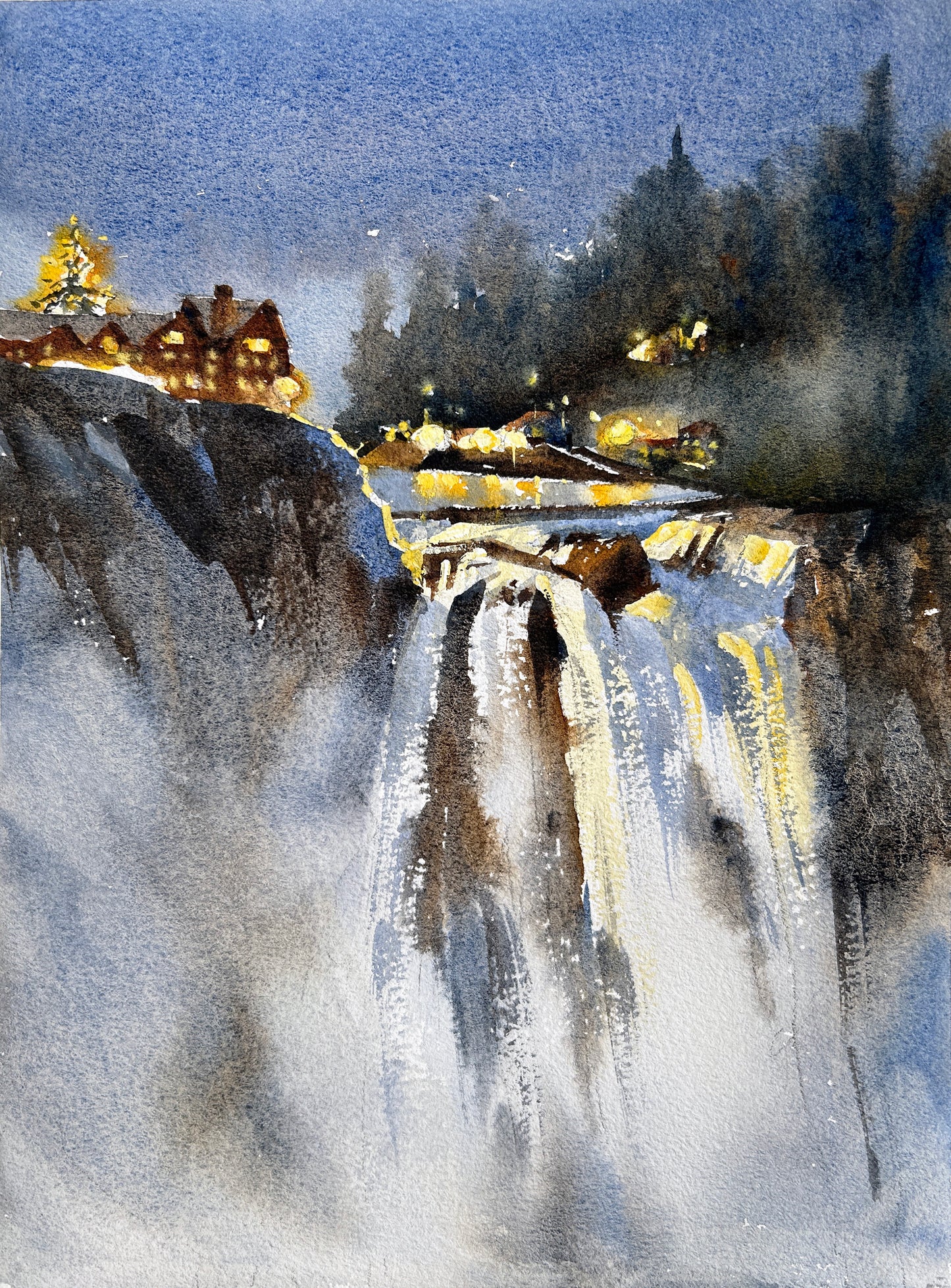 Christmas eve at Snoqualmie Falls