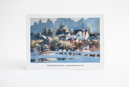 “Early morning in Poulsbo” postcards - 25 pack