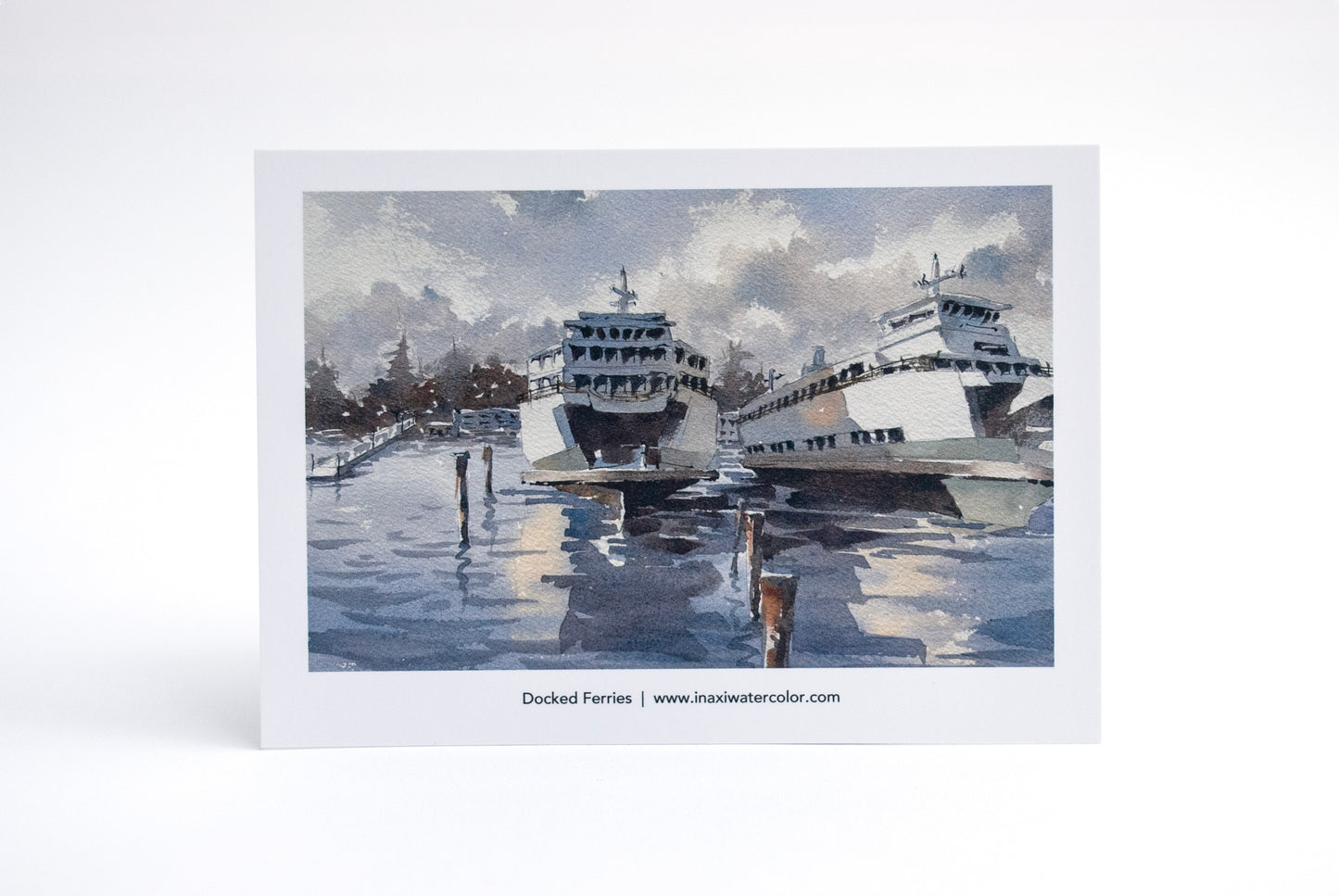 “Docked ferries” postcards - 25 pack