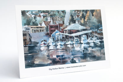 “Gig Harbor boatyard” postcards - 25 pack