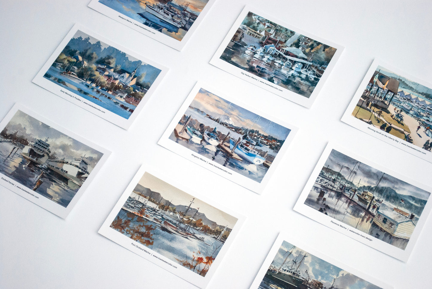 “Docked ferries” postcards - 25 pack