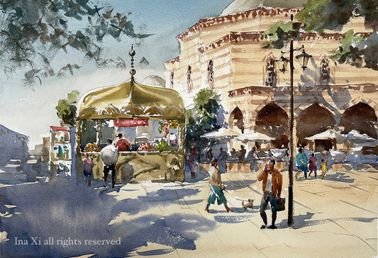 Fruit stand near Hagia Sophia