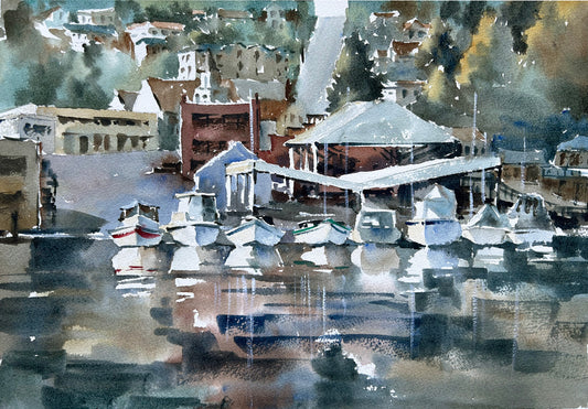 Gig Harbor Boatyard - Limited edition print