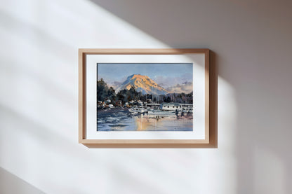 Sunset over Gig Harbor - Limited edition print