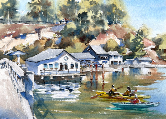 Kayaking on Olalla Bay - Limited Edition print