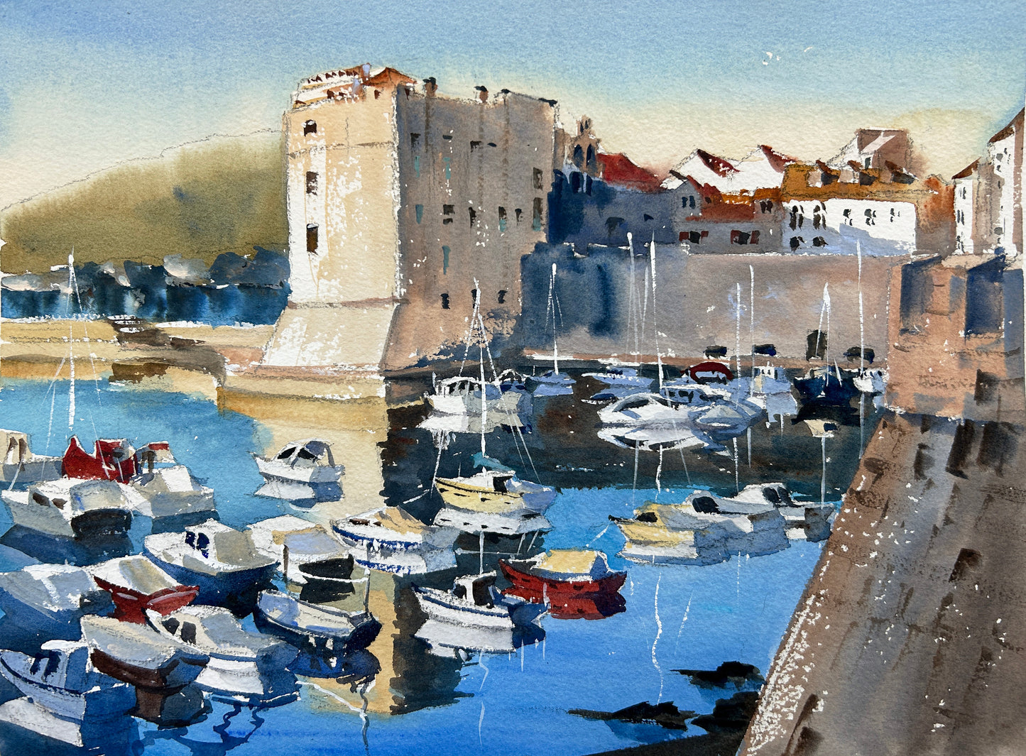 Dubrovnik Harbor in early morning