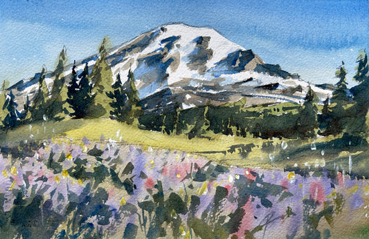 1/7 - "Rainier Meadows" painting workshop at Revival PNW