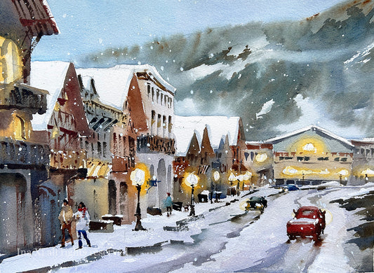 Snowy morning in Leavenworth