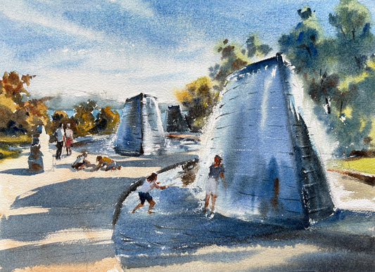 Summer Memories at Navy Museum Park, Bremerton - Limited edition art print