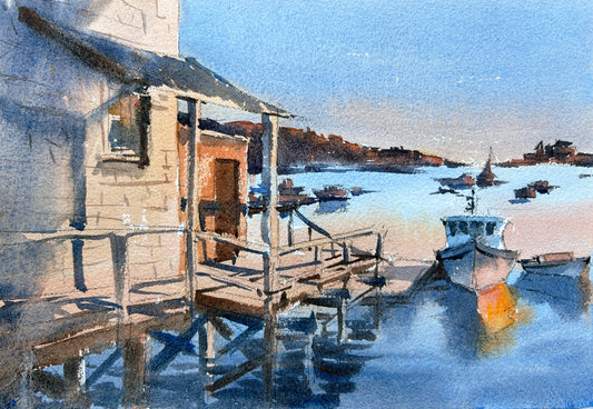 4/1 -"Sunset dock" intermediary watercolor class at Revival PNW