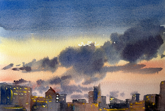 6/3 - "Sunset cityscape" painting workshop at Revival PNW