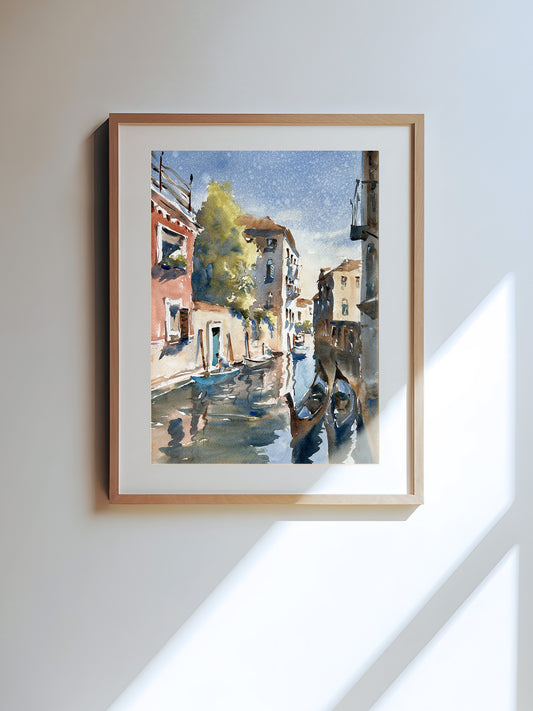 Two gondolas - Limited edition print