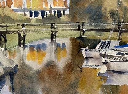 Winslow Wharf in fall - Limited edition print