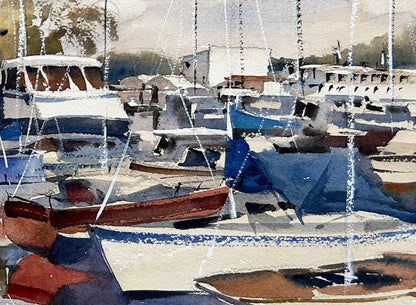 Winslow Wharf in fall - Limited edition print