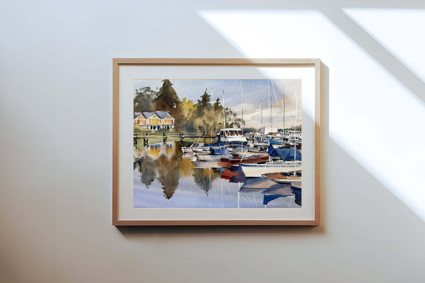 Winslow Wharf in fall - Limited edition print